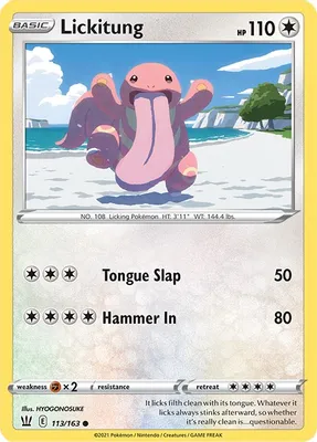 Lickitung from SWSH05: Battle Styles