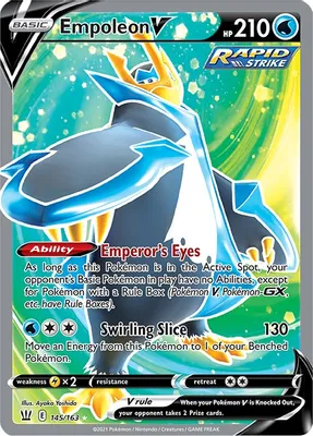 Empoleon V (Full Art) from SWSH05: Battle Styles