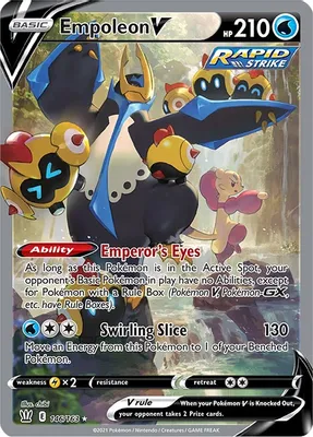 Empoleon V (Alternate Full Art) from SWSH05: Battle Styles