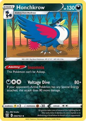 Honchkrow from SWSH05: Battle Styles