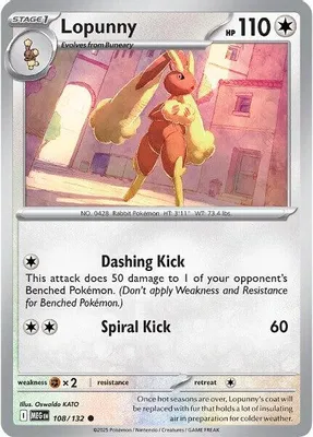Lopunny from ME01: Mega Evolution