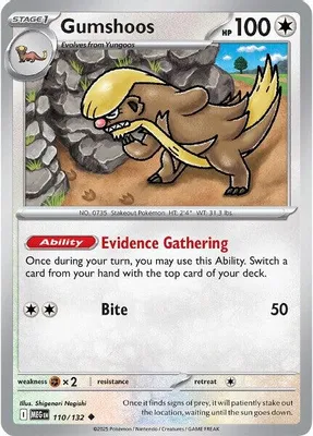 Gumshoos - 110/132 from ME01: Mega Evolution