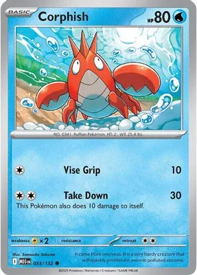 Corphish from ME01: Mega Evolution