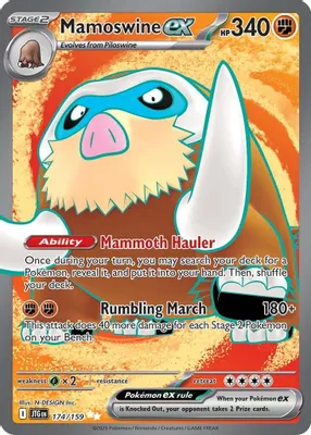 Mamoswine ex - 174/159 from SV09: Journey Together
