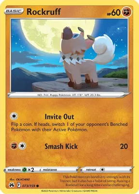 Rockruff from SWSH: Crown Zenith