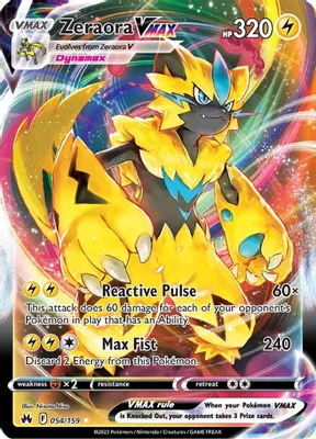 Zeraora VMAX from SWSH: Crown Zenith