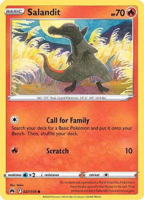 Salandit from SWSH: Crown Zenith