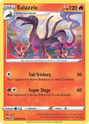 Salazzle from SWSH: Crown Zenith