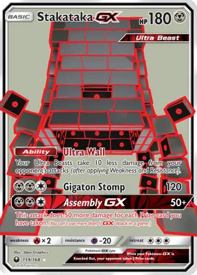 Stakataka GX (Full Art) from SM - Celestial Storm