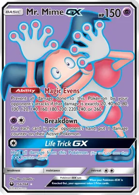 Mr. Mime GX (Full Art) from SM - Celestial Storm