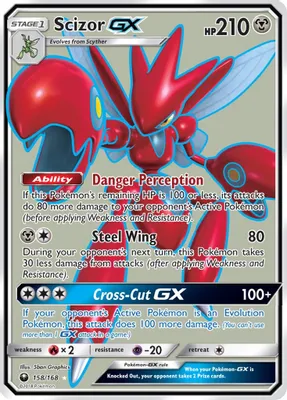 Scizor GX (Full Art) from SM - Celestial Storm