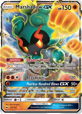 Marshadow GX from SM - Burning Shadows