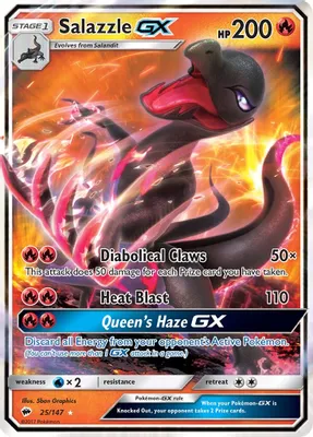 Salazzle GX from SM - Burning Shadows