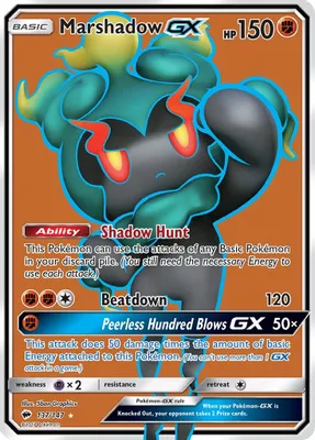 Marshadow GX (Full Art) from SM - Burning Shadows