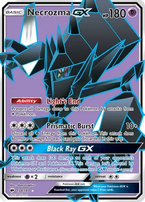 Necrozma GX (Full Art) from SM - Burning Shadows