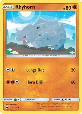 Rhyhorn from SM - Burning Shadows