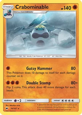 Crabominable from SM - Burning Shadows