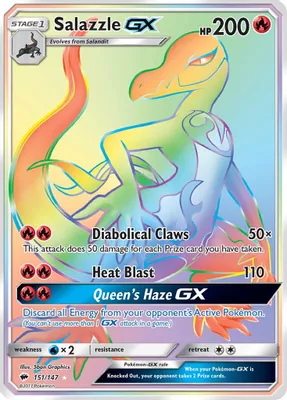 Salazzle GX (Secret) from SM - Burning Shadows