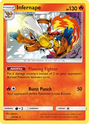 Infernape from SM - Ultra Prism