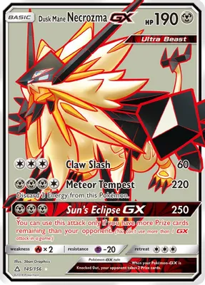 Dusk Mane Necrozma GX (Full Art) from SM - Ultra Prism