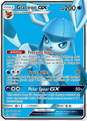 Glaceon GX (Full Art) from SM - Ultra Prism