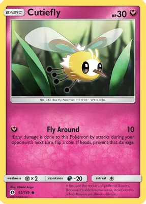 Cutiefly from SM Base Set