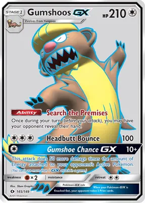 Gumshoos GX (Full Art) from SM Base Set