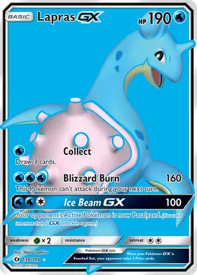 Lapras GX (Full Art) from SM Base Set