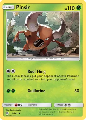 Pinsir from SM Base Set