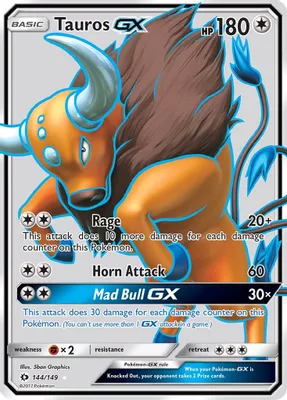 Tauros GX (Full Art) from SM Base Set
