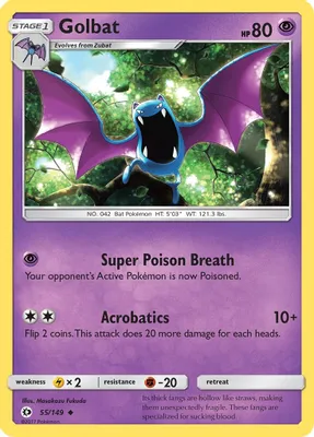 Golbat from SM Base Set