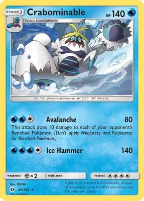 Crabominable from SM Base Set