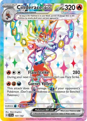 Cinderace ex - 157/142 from SV07: Stellar Crown