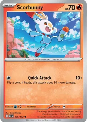 Scorbunny from SV07: Stellar Crown