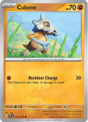 Cubone from SV07: Stellar Crown