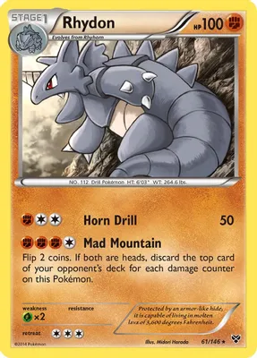 Rhydon from XY Base Set
