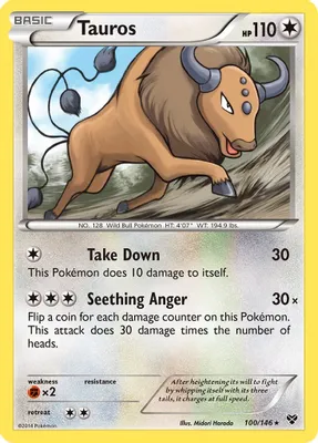 Tauros from XY Base Set