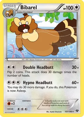 Bibarel from XY Base Set