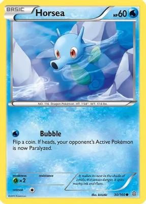 Horsea from XY - Primal Clash