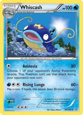 Whiscash from XY - Primal Clash