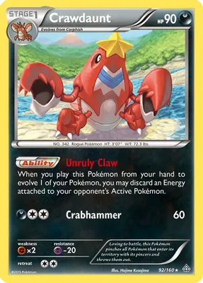 Crawdaunt from XY - Primal Clash