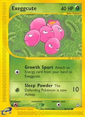 Exeggcute (76) from Aquapolis