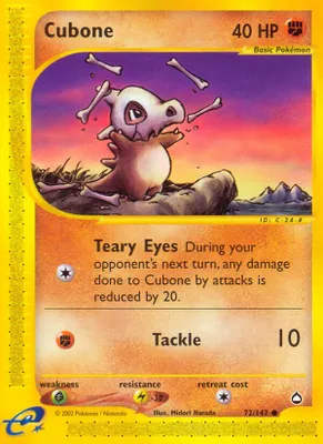 Cubone from Aquapolis
