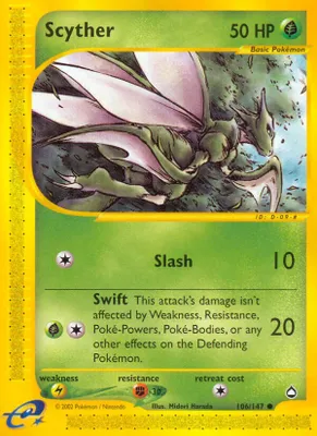 Scyther (106) from Aquapolis