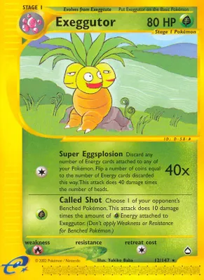 Exeggutor (12) from Aquapolis