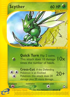 Scyther (57) from Aquapolis