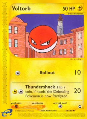 Voltorb (64) from Aquapolis