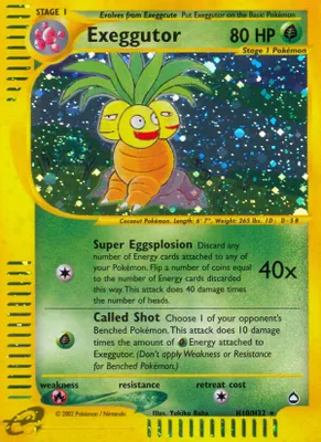 Exeggutor (H10) from Aquapolis