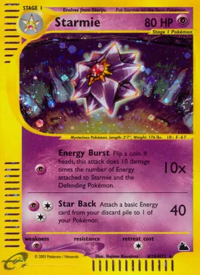 Starmie (H28) from Skyridge
