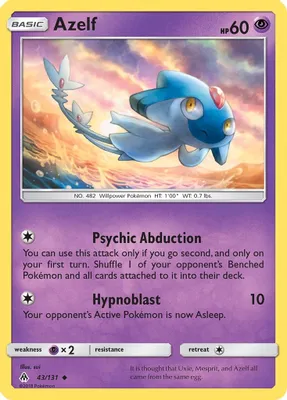 Azelf from SM - Forbidden Light
